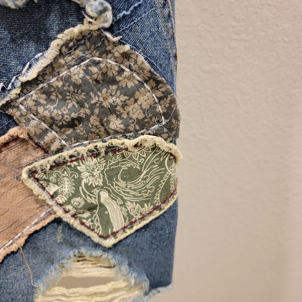 Jaded Gypsy denim overall shorts